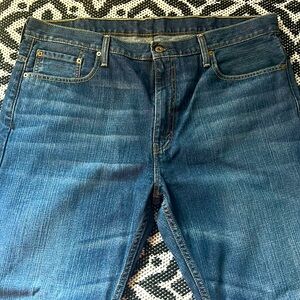 Dark denim. worn, great condition